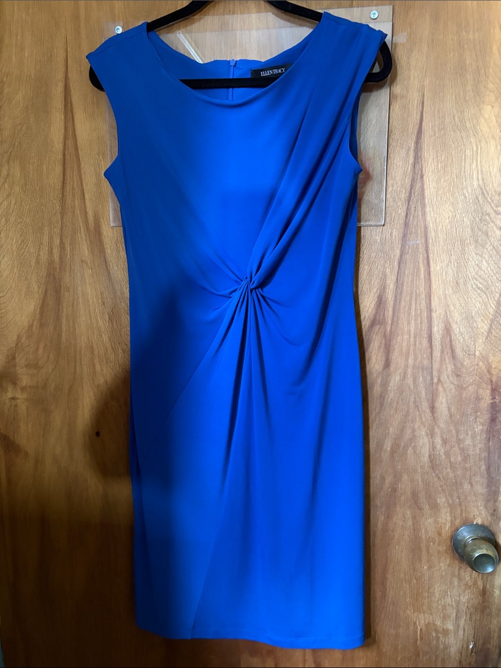 Ellen Tracy Blue Knot Midi Dress